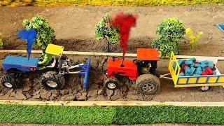 top most creative handmade diy small tractor leveling machine science project @KUKU-Creation