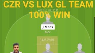 #czrVslux #czrVsluxdream11 #czrVsluxdream11team #czrVsluxdream11glteamPredictiontoday100%winning