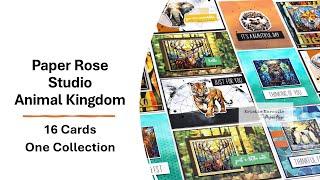 Paper Rose Studio | Animal Kingdom | 16 Cards 1 Collection