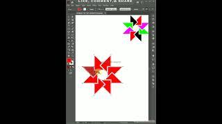 Create 3D design in adobe illustrator #shorts #tutorial #graphicbasics