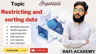 Restricting and Sorting Data | Oracle | SQL | Database system In Hindi & Urdu