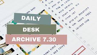 daily desk archive update | 7.30.2024