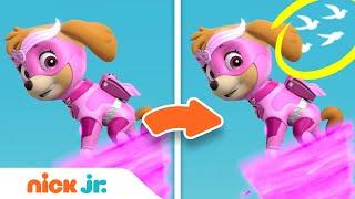 Spot the Difference Game #2 w/ the Paw Patrol Mighty Pups! | Nick Jr.