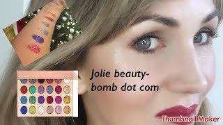 Pressed glitter - Jolie beauty - bomb dot com review and quick demo