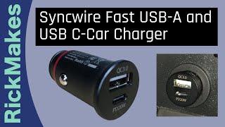 Syncwire Fast USB-A and USB C-Car Charger