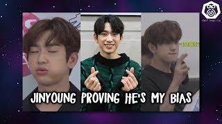 Jinyoung proving he's my bias for 10 minutes