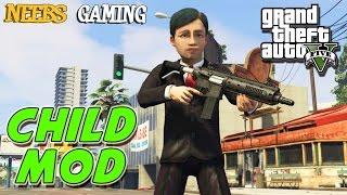 GTA 5 MODS -  CHILD MOD & NUCLEAR DEVICE  MOD (Funny Moments)