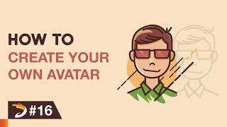 How to create an avatar like a cartoon character | Adobe Illustrator Tutorial