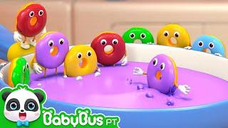 10 Donuts Dancing Together | Learn Colors | Learn Numbers | Song for Kids | BabyBus Portuguese