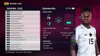 World Cup 2022 face and kit for World Cup Patch EvoWeb | PES2021