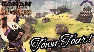 Complete Town Tour - Conan Exiles - Living Settlement