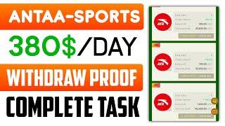 Antaa-sports - New USDT Earning Platform Today | Earn USDT Complete Task With  Withdrawal Proof