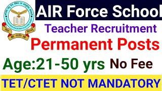 AFS PERMANENT TEACHERS VACANCY 2024 I 21 - 55 Yrs I NO FEE I APPLY FROM ANY STATE
