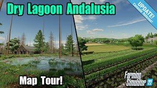 IT’S VERY WET! FS22 “DRY LAGOON ANDALUSIA” NEW (TO CONSOLE) MOD MAP, TOUR! (Review) PS5.