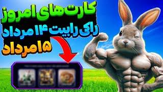 کارت‌های امروز راکی رابیت - یکشنبه و دوشنبه-دریافت سکه‌های رایگان و جایزه‌های ویژه!