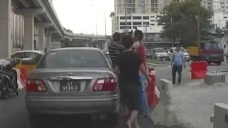 Road rage at USJ 1, behind Summit USJ - Malaysia