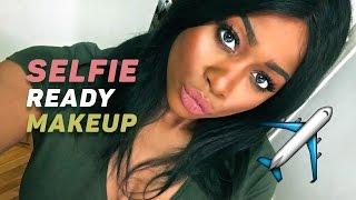 SELFIE READY MAKEUP TUTORIAL FOR AIRPORT | DARK SKIN (ITA SUB) #SLAYEVERYDAY