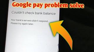 Couldn't check bank balanceYour bank's servers didn't respond. Please try again later