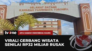 Telan Anggaran Rp 32 M, Gerbang Wisata Kendari-Toronipa Rusak! Ternyata Dalamnya Kopong | AKIS