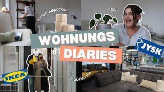 IKEA Trip, Einrichtung HAUL, KISTEN auspacken | Vlog Wohnungs Diary #1