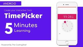 TimePicker in Android Studio| Android development tutorial