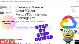 Create and Manage Cloud SQL for PostgreSQL Instances: Challenge Lab || GSP355|| #gsp355 {Explained}