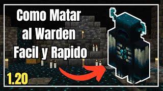 como MATAR AL WARDEN en Minecraft Bedrock 1.21