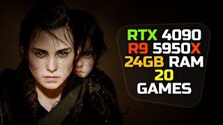 RTX 4090 + Ryzen 9 5950x - Test In 20 Games