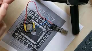 Hardware guide/tutorial on how to connect the ESP32-WROOM-32 for programming