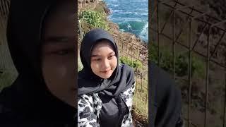 jilbab ellarthalia di pantai cantik banget #ellathalia #jilbab