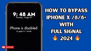 How to Bypass Iphone X /8 /8+ with Full Signal [Passcode] using UnlockTool 2024 Update