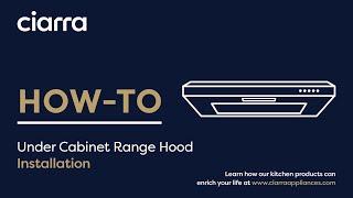 Under Cabinet Range Hood CAS75918A & CAS75918B & CAB75918B Installation Guide//How-to