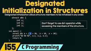 Designated Initialization in Structures