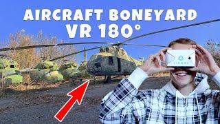 AIRCRAFT BONEYARD IN UKRAINE │ VR 180 STEREO VIDEO │ MILITARY WEAPONS OF THE SOVIET UNION