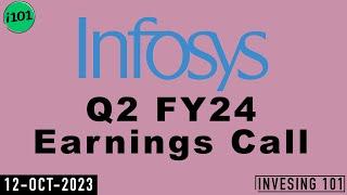 Infosys Ltd Q2 FY 24 Earnings Call | Infosys Ltd 2024 Q2 Results | Latest News