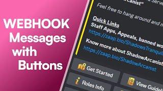 Discord Webhook with Sapphire Bot Button and dropdown messages | 2023