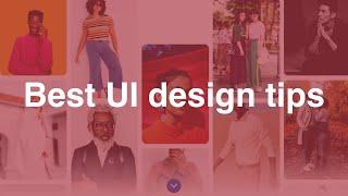 UI design tips from top social media websites