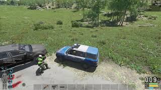 Mucking about with cars in SCUM.