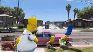 GTA 5 - The Simpsons Rampage + Six Star Escape
