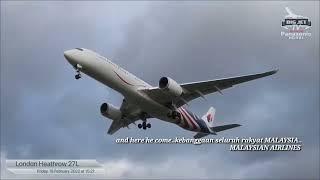 Storm Eunice : MAS struggle to land at Heathrow