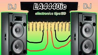 how to make amplifier using la4440 ic circuit diagram