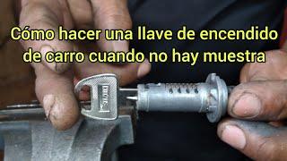 CÓMO HACER LLAVE DE ENCENDIDO DE CARRO CUANDO SE HA PERDIDO LA #LLAVE  #ROSENDOCERRAJERO