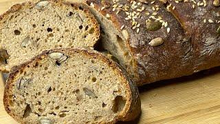Вкусный полезный Бездрожжевой цельнозерновой хлеб.Бездрожжевой хлеб на кефире