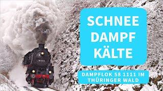 Beautiful symphony of 3 cylinders | Steam locomotive 58 1111 inspires in the Thuringian Forest