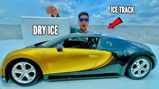 RC Hummer Vs RC Bugatti Car Dry Ice Track - Chatpat toy TV