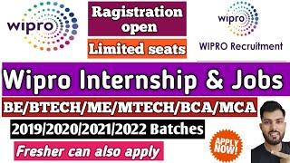 Wipro Summer Internship 2021|Wipro Jobs for freshers 2021|Wipro internship work from home|Wipro Jobs