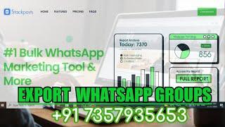 Export WhatsApp Group in SECONDS with Waziper!