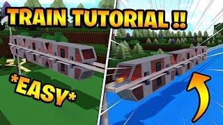 How to make a EASY train to the end?! ( Tutorial ) | Build a boat for Treasure