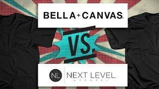 Bella Canvas vs Next Level: Blank T-shirt Battle