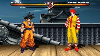 GOKU vs RONALD MCDONALD - Super insane fight